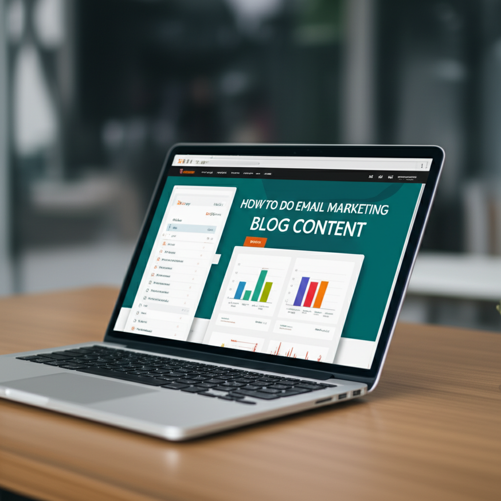 Generate a high-quality, relevant image prompt for an article about: How To Do Email Marketing Blog