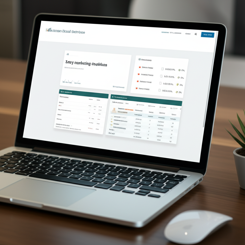 Generate a high-quality, relevant image prompt for an article about: Easy Email Marketing Software: