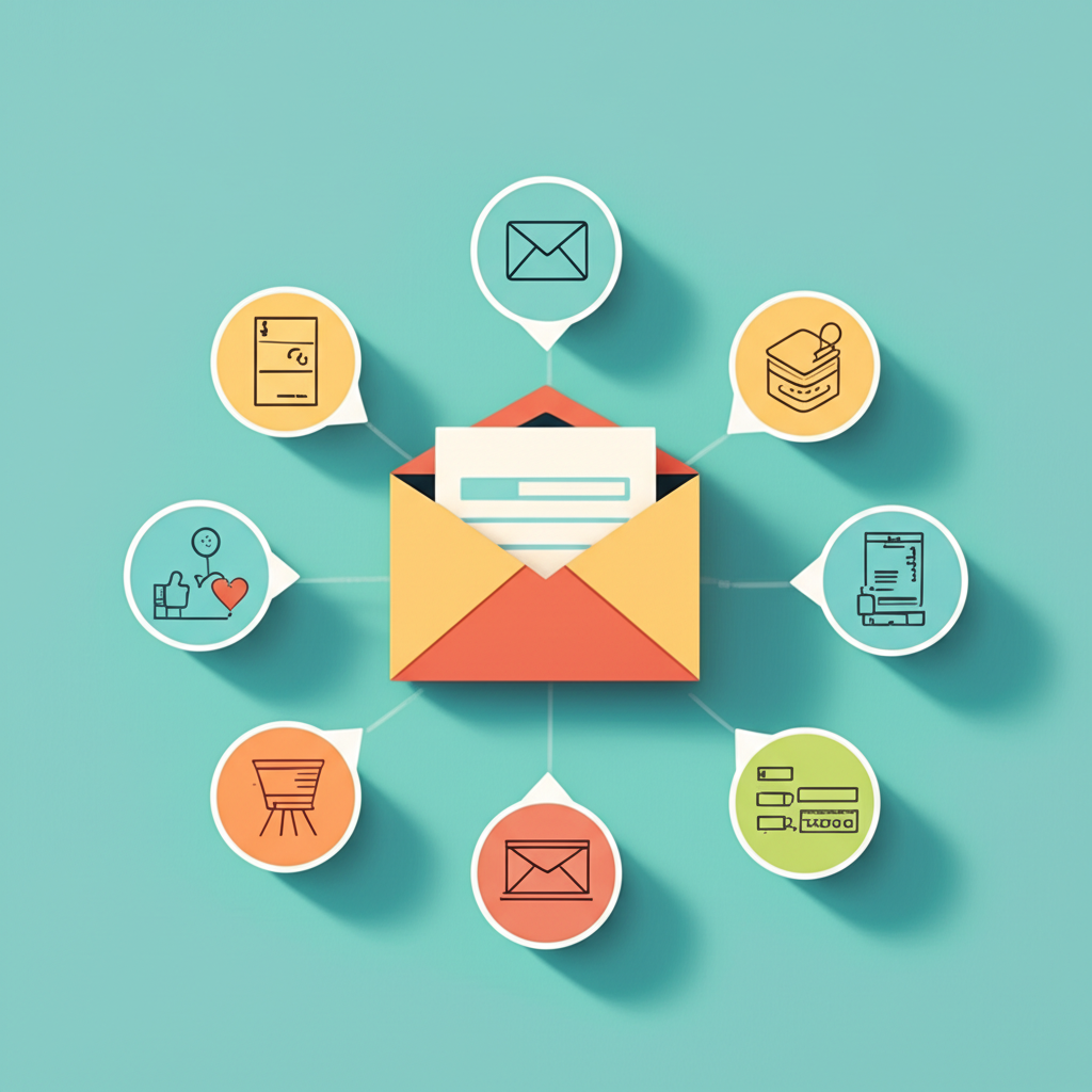 Generate a high-quality, relevant image prompt for an article about: How to Use Email List for Marke