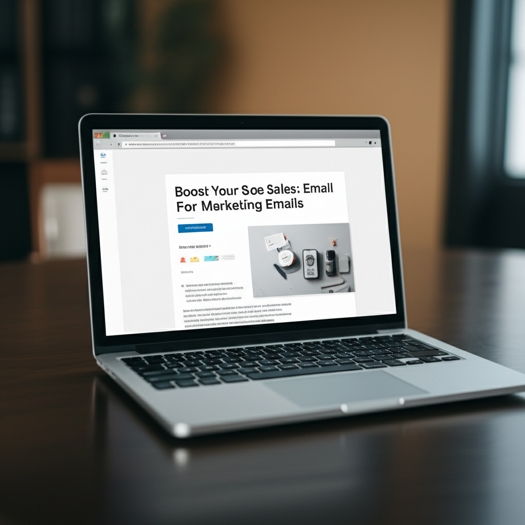 Generate a high-quality, relevant image prompt for an article about: How To Write An Email For Marke