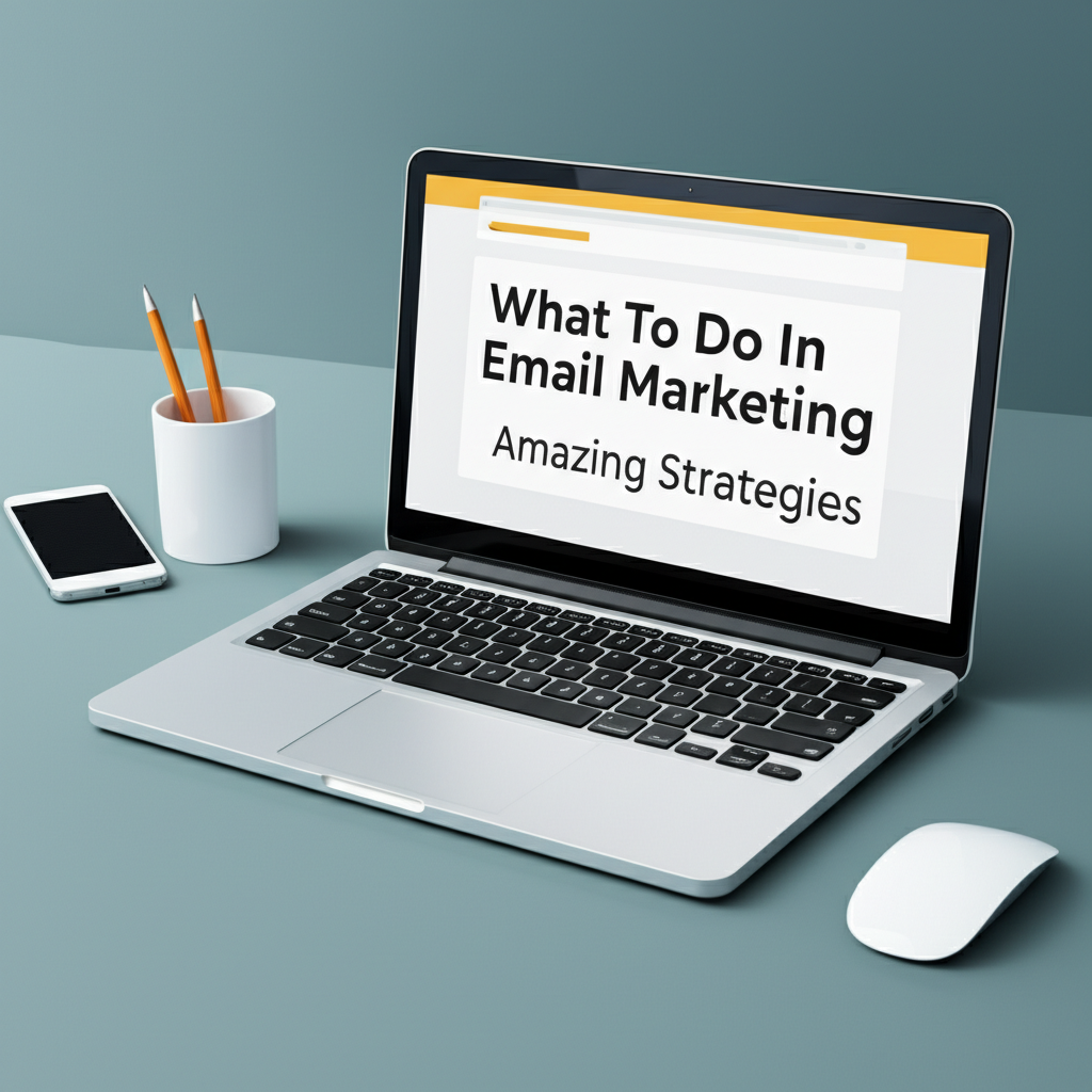 Generate a high-quality, relevant image prompt for an article about: What To Do In Email Marketing: