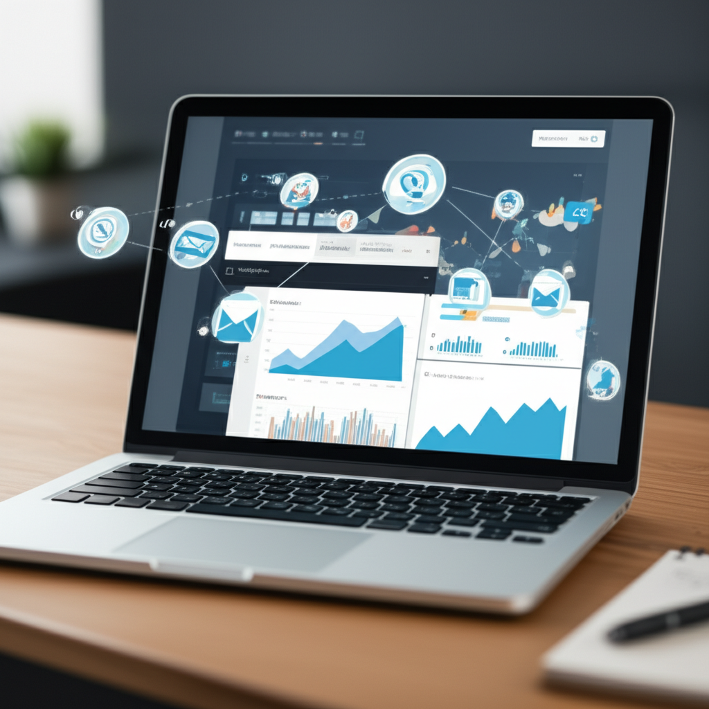 Generate a high-quality, relevant image prompt for an article about: What Are The Tools For Email Ma