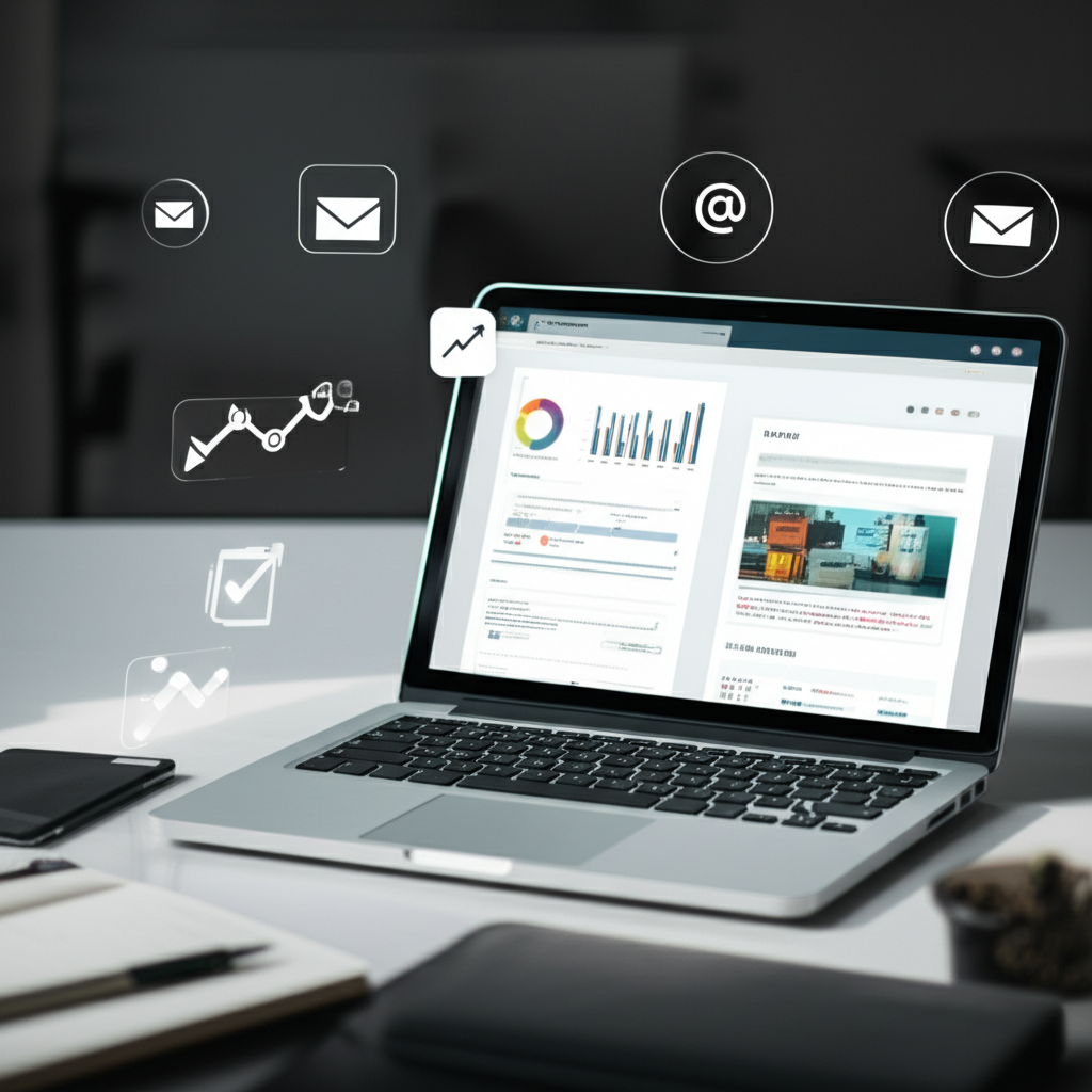 Generate a high-quality, relevant image prompt for an article about: What Are The Tools For Email Ma