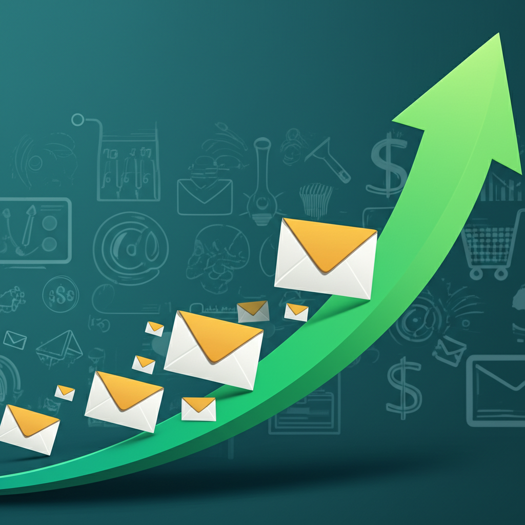 Generate a high-quality, relevant image prompt for an article about: How Email Marketing Helps Busin