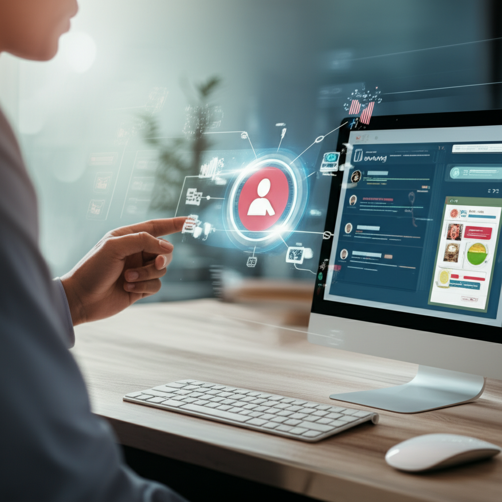 Generate a high-quality, relevant image prompt for an article about: How to Integrate CRM With Email