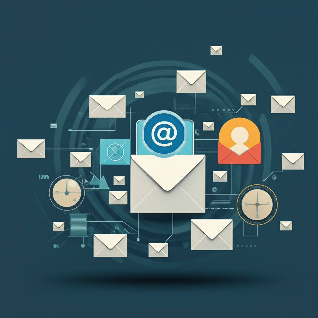 Generate a high-quality, relevant image prompt for an article about: What Is Email Marketing Autores