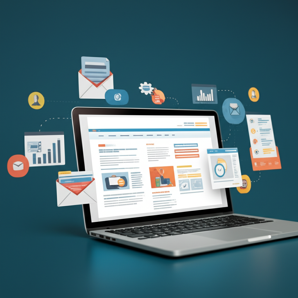 Generate a high-quality, relevant image prompt for an article about: How To Use Email Marketing For