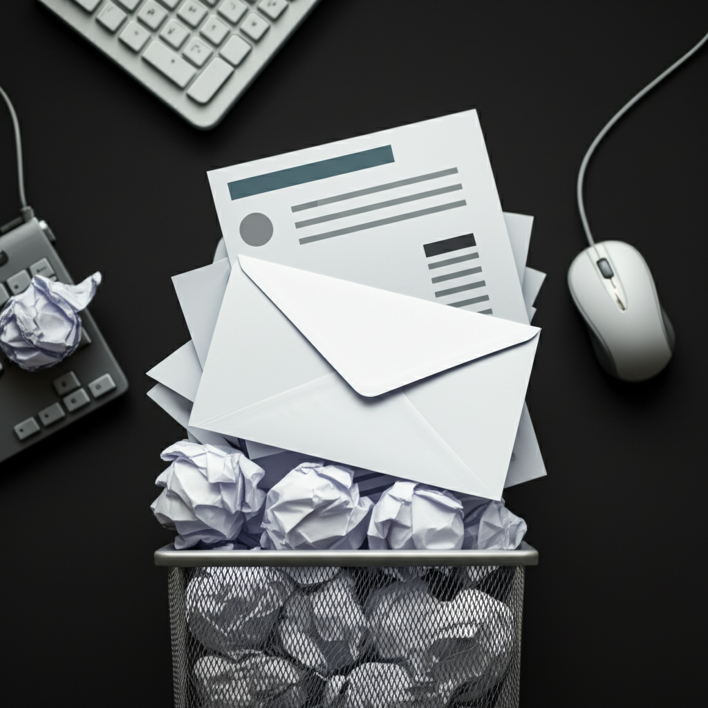 Generate a high-quality, relevant image prompt for an article about: Why Email Marketing Is Not Effe