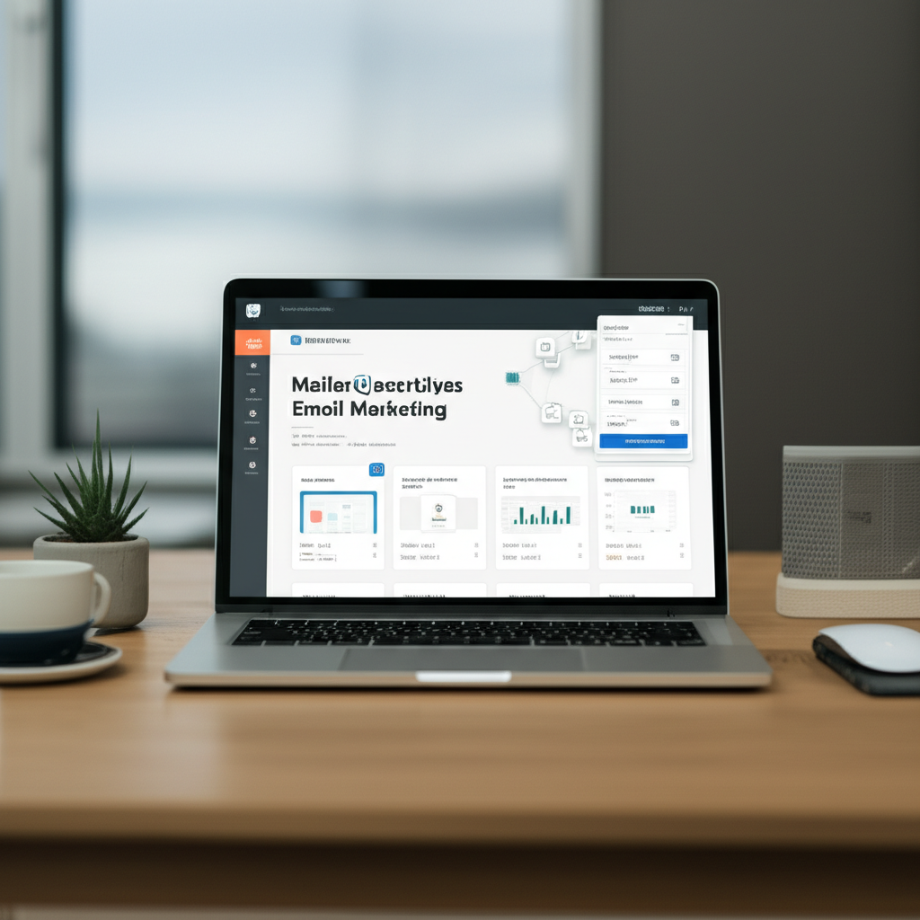 Generate a high-quality, relevant image prompt for an article about: What Is MailerLite Email Market