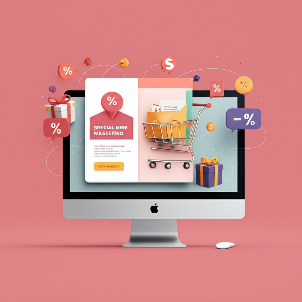 Generate a high-quality, relevant image prompt for an article about: What Is Promotional Email Marke