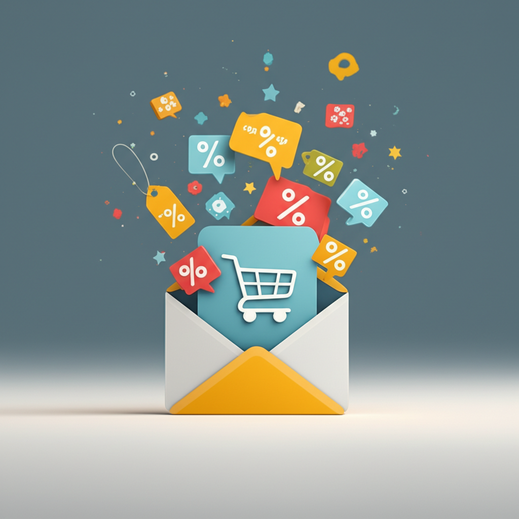 Generate a high-quality, relevant image prompt for an article about: What Is Promotional Email Marke