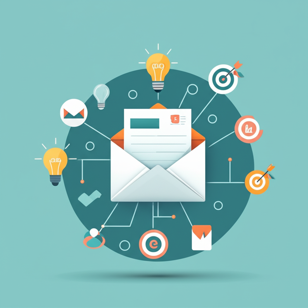 Generate a high-quality, relevant image prompt for an article about: What Is Email Marketing? Brilli