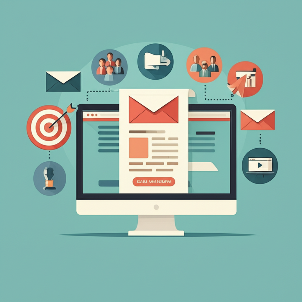 Generate a high-quality, relevant image prompt for an article about: What Is Email Marketing: Essent