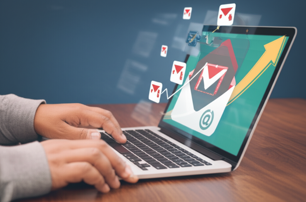 Generate a high-quality, relevant image prompt for an article about: How Often Send Email Marketing: