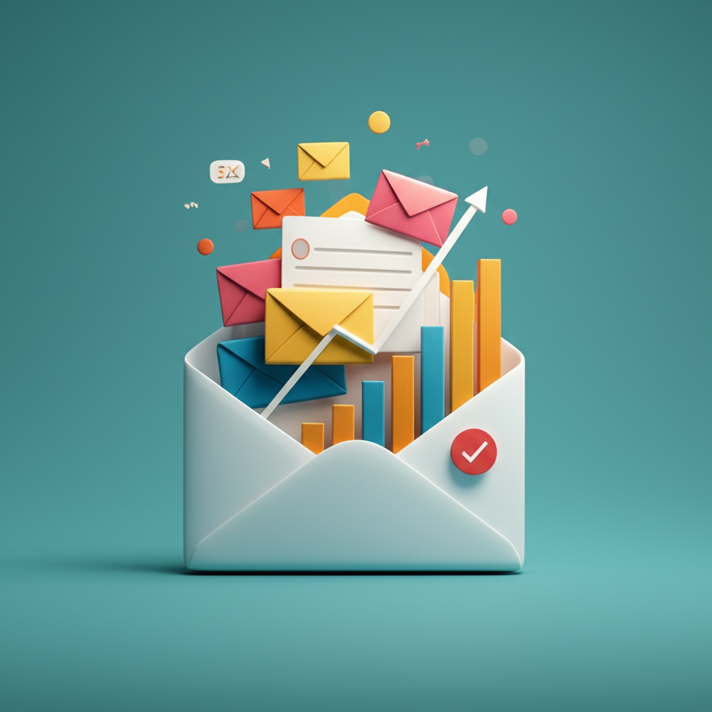 Generate a high-quality, relevant image prompt for an article about: How Often Send Email Marketing: