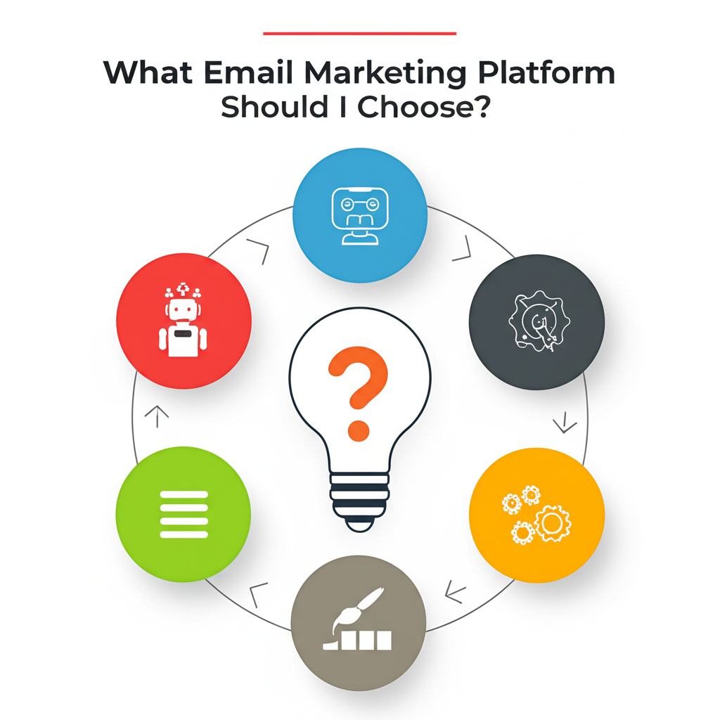 Generate a high-quality, relevant image prompt for an article about: What Email Marketing Platforms